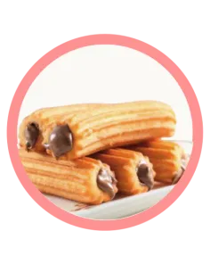 Churros Rellenos de Nocilla